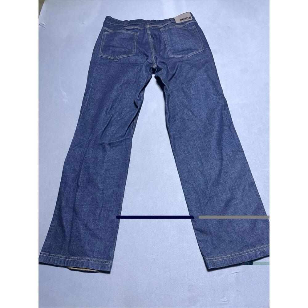 Uniqlo Selvedge Jeans Mens 34x32 Blue Slim Straight Denim Stretch Low Rise